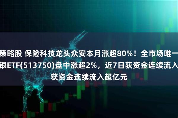 策略股 保险科技龙头众安本月涨超80%！全市场唯一港股非银ETF(513750)盘中涨超2%，近7日获资金连续流入超亿元