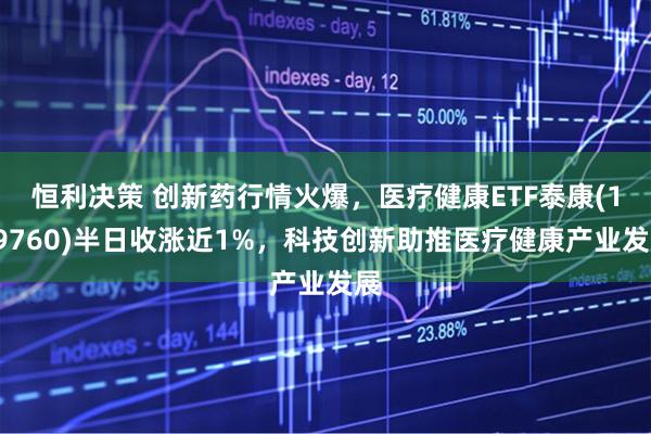 恒利决策 创新药行情火爆，医疗健康ETF泰康(159760)半日收涨近1%，科技创新助推医疗健康产业发展